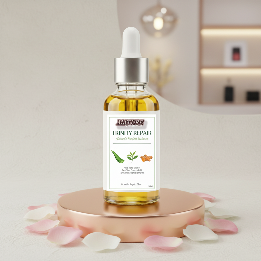 Huile Visage Réparatrice TRINITY REPAIR L'équilibre parfait de la nature pour tous types de peau