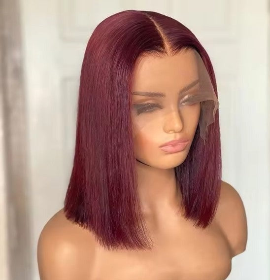 bob wig 4*4 lace burgundy noevamicth hair gatineau