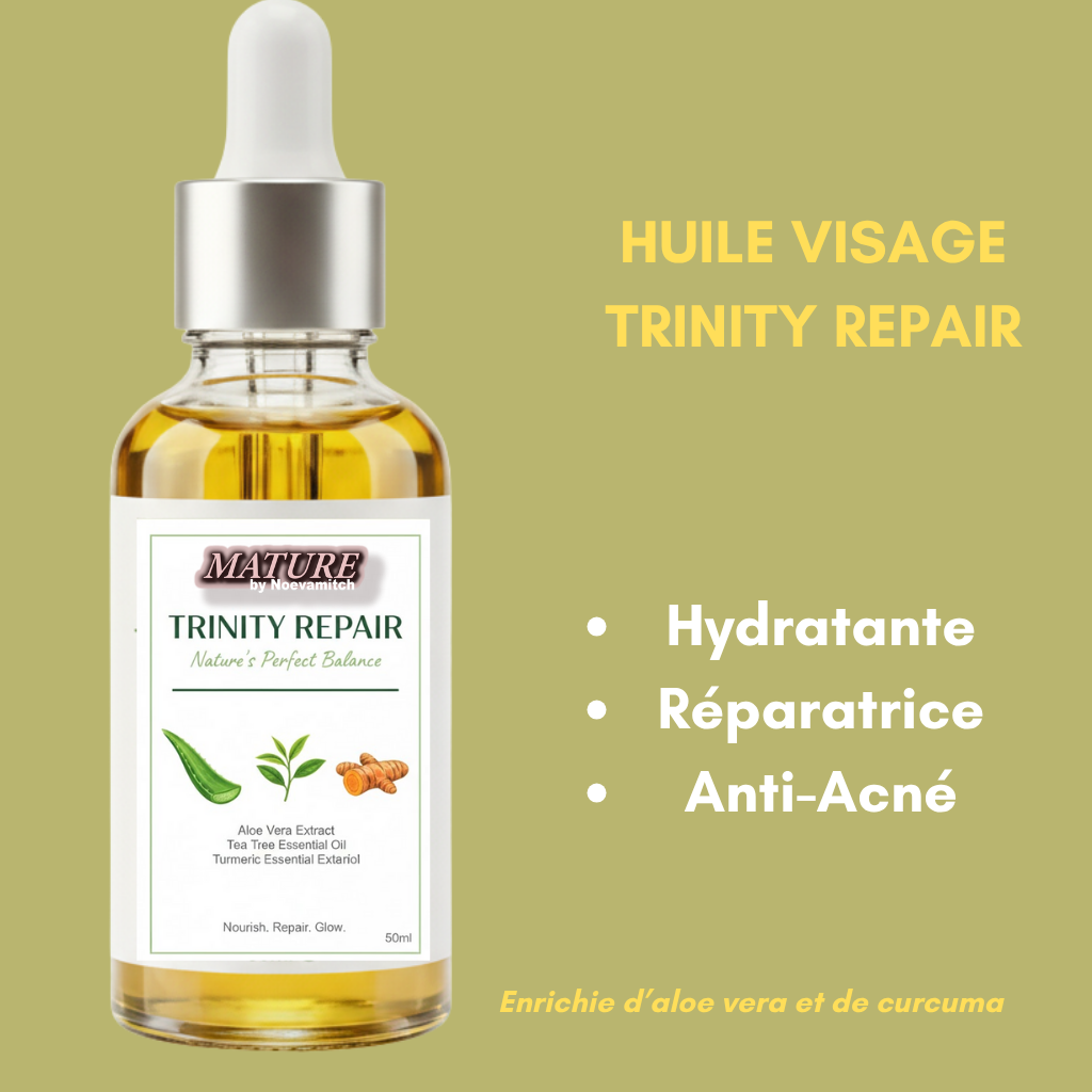 Huile Visage Réparatrice TRINITY REPAIR L'équilibre parfait de la nature pour tous types de peau