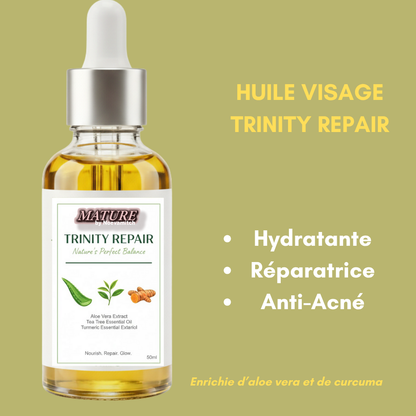Huile Visage Réparatrice TRINITY REPAIR L'équilibre parfait de la nature pour tous types de peau
