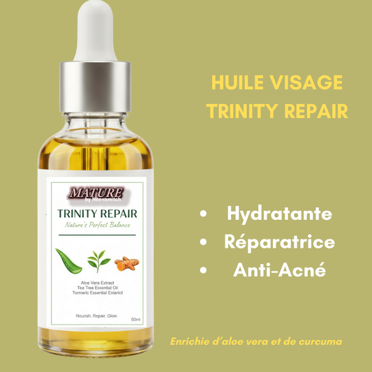 Huile Visage Réparatrice TRINITY REPAIR L'équilibre parfait de la nature pour tous types de peau