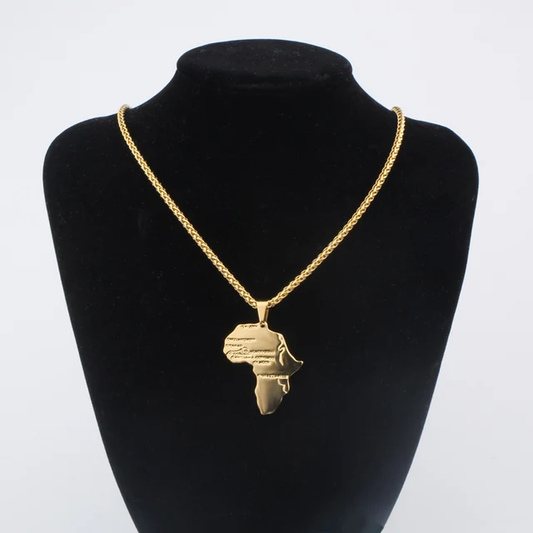 africa map pendant necklace noevamitch