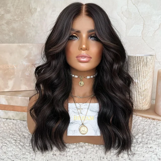 stacy brown wig wavy 20"