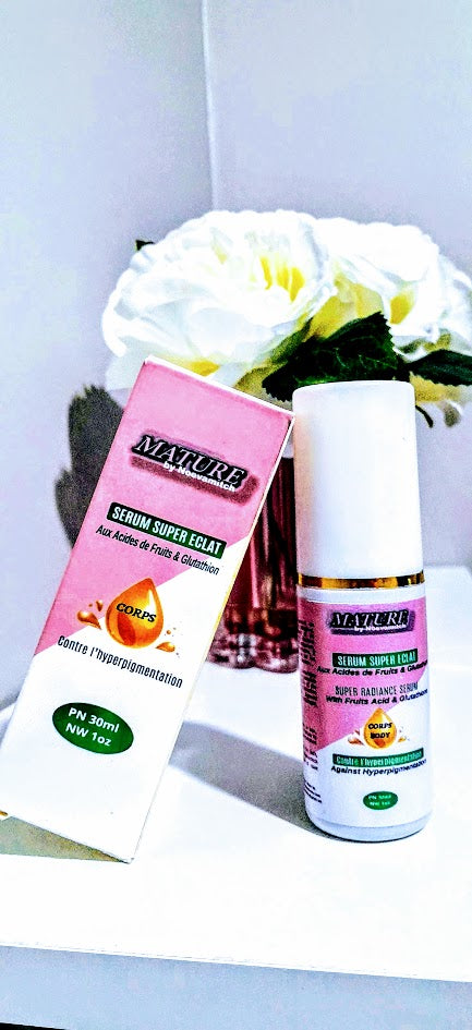 serum super éclat super éclaircissant peau noire et métisse